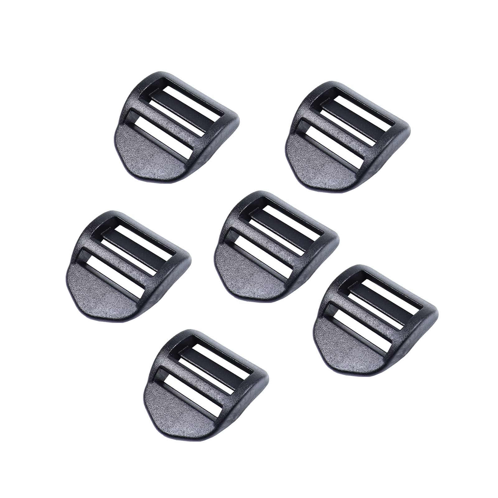 Baikeen Ladder Lock Slider 20mm,25mm,32mm,38mm,50mm Plastic Ladderlock Slider Buckle Ladder Sliders Adjustable Lock Ladder Adjuster for Backpack,Webbing,Straps,Bags (25mm - 6pieces)