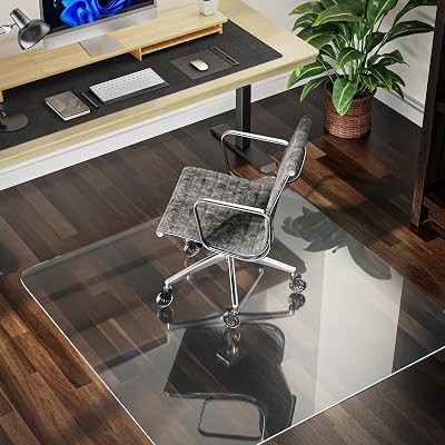 Tappeto Sedia Ufficio Salvapavimento, Trasparente, in PVC