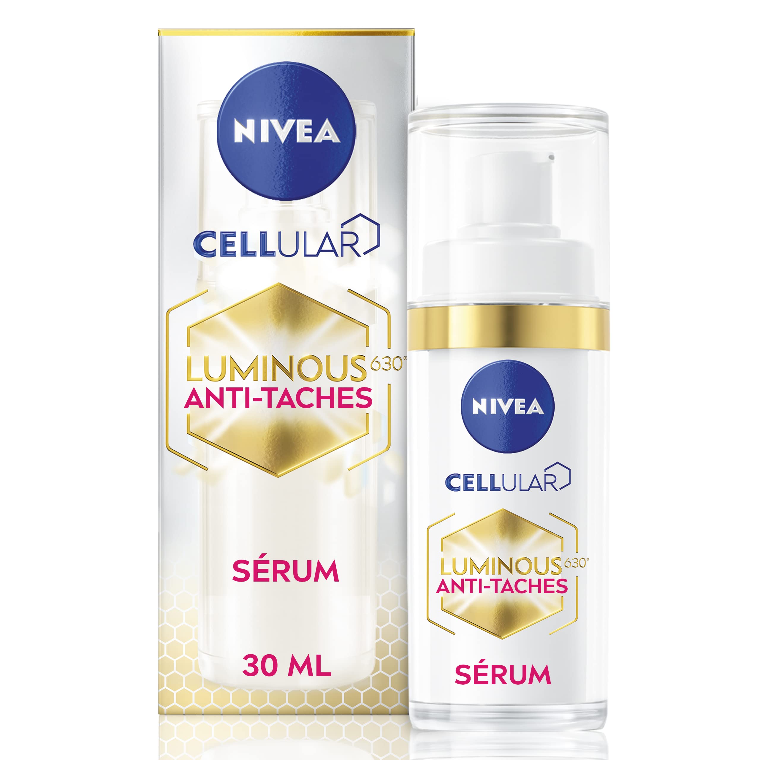 NIVEA Cellular Luminous 630® Correction Serum (1 x 30 ml), Face Care Reduces Pigment Spots, Women's Care for All Skin Types including Sensitive Skin