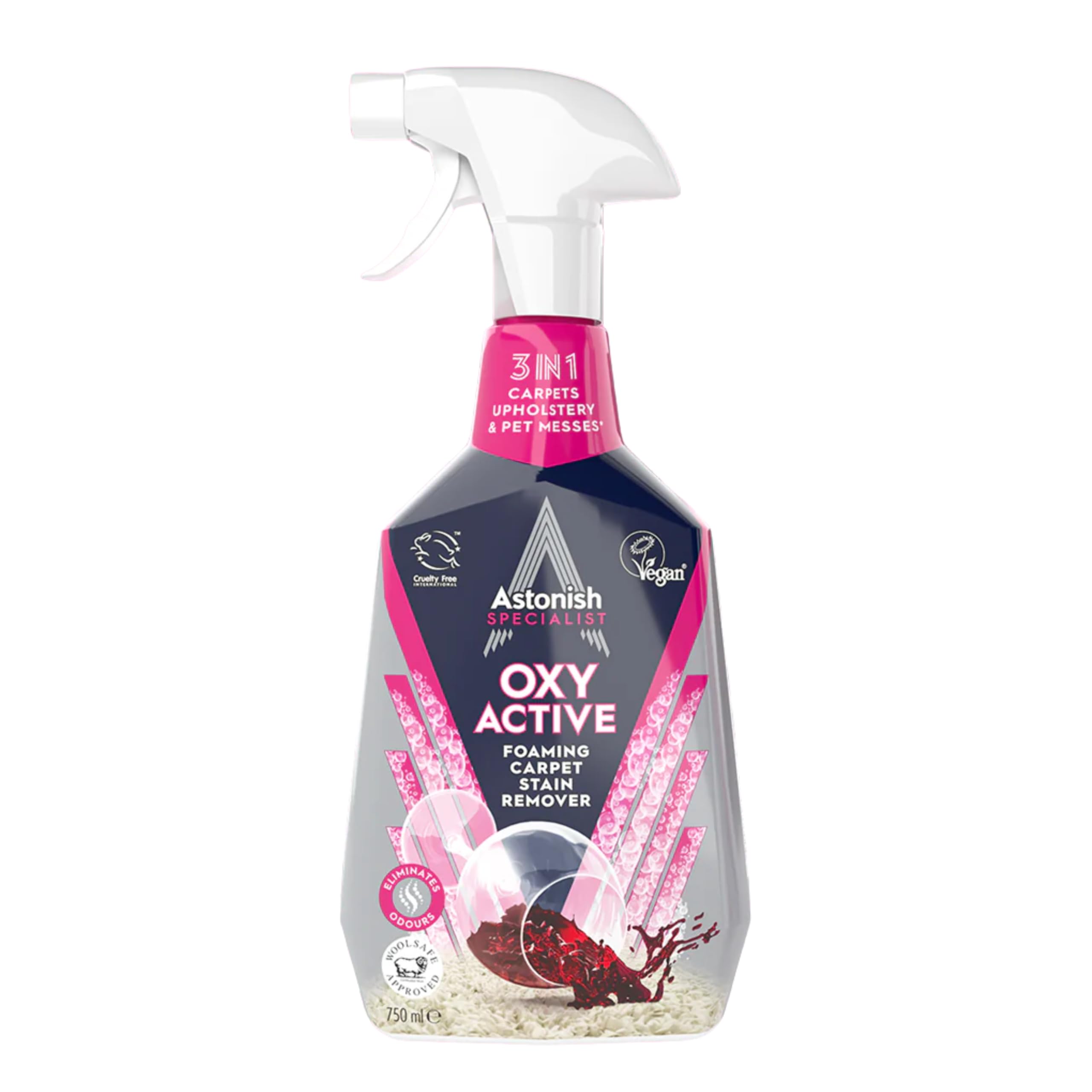 Astonish Oxy Active foaming carpet stain remover 750ml