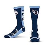 For Bare Feet NFL TENNESSEE TITANS MVP Crew Sock