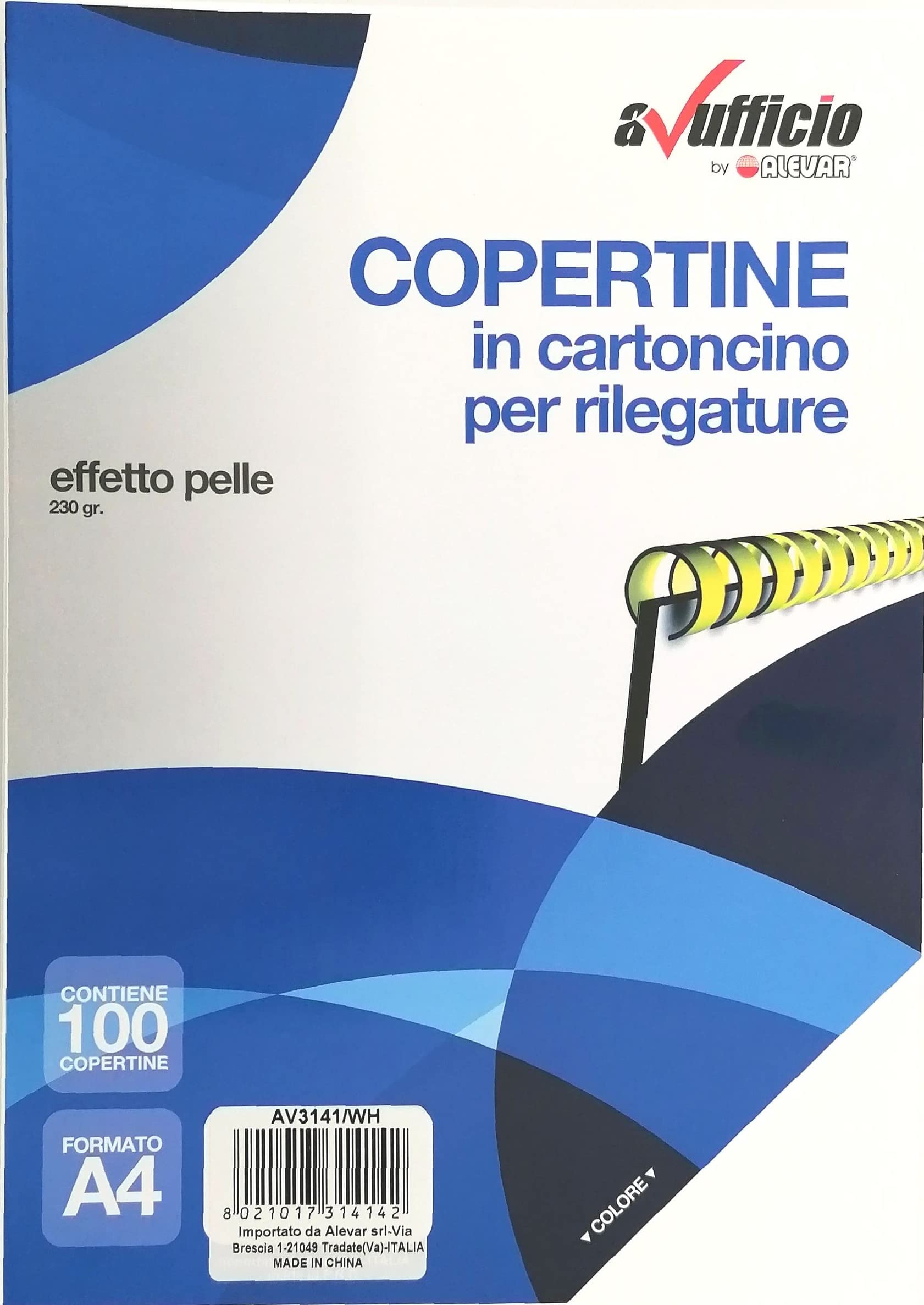 Alevar 3141/WH Binding Covers