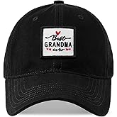 MEINICY Gifts for Grandma, Mothers Day Birthday Grandma Gifts Adjustable Women's Baseball Cap Black