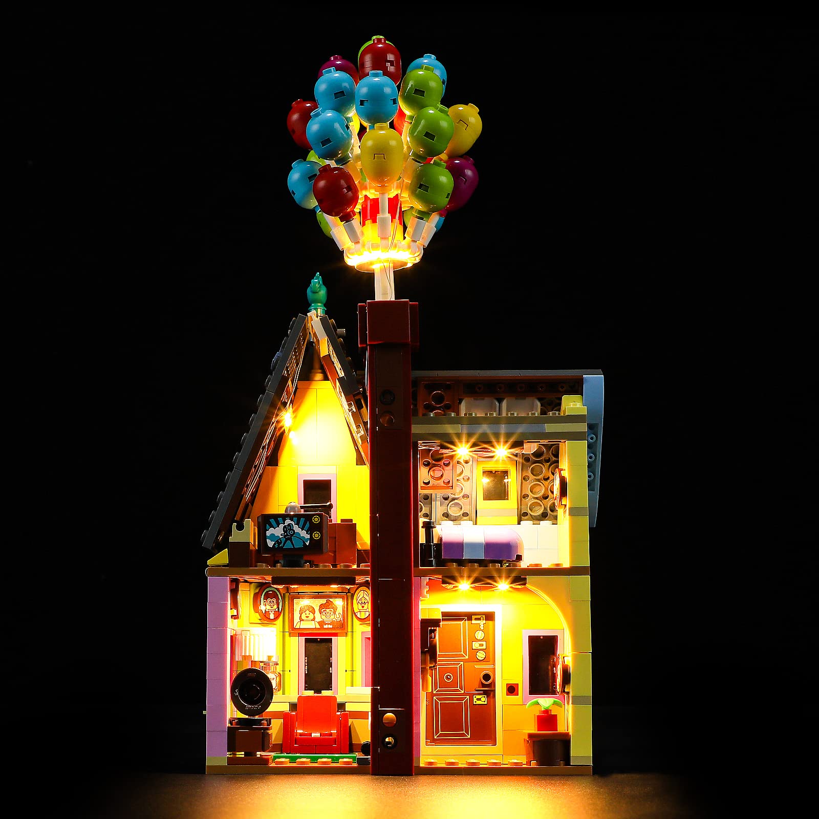 GEAMENT LED Light Kit Compatible with LEGO Up House - for 43217 Model (Building Set Not Included)