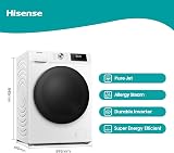 Hisense WDQA1014EVJM 60cm Freestanding Washer Dryer 10 kg 1400 RPM White view 2