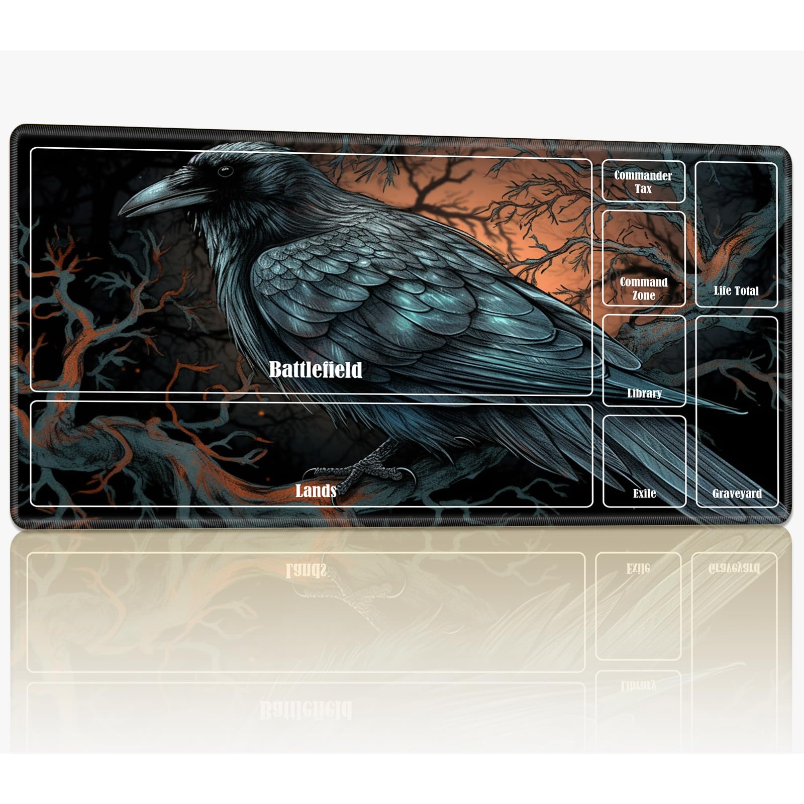 Playmat with Zones for MTG Magic The Gathering, 24