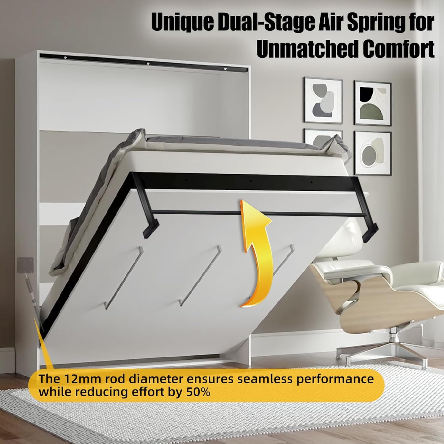 Mua Murphy Bed Hardware Kit with Two-Stage Luxury Gas Spring ...