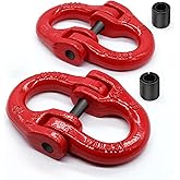 lifgarfe 2pcs 1/2inch hammerlock Coupling Connector Link Safety Chain Adapter Connector hammerlock Tow Hitch