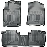 Husky Liners Weatherbeater Floor Mats | Fits 2012-2017 Toyota Camry | Front & 2nd Row, 3-pc Grey - 98902