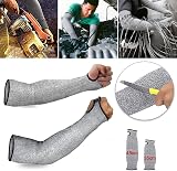 Ghopy 2Pcs Arm Protection Sleeves Level 5 Cut Resistant with Thumb Hole 45cm view 8