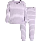 moimoln Stripe Pajamas Set 12M-8Y Ribbed Unisex Baby & Toddler, Soft Viscose, Snug-Fit, Everyday Sleepwear