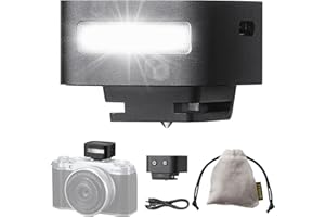 Zeniko ZF04 Mini Camera Flash Speedlite - 2 Power Levels, 6500K±200K CCT, Aluminum Hot Shoe Flash with S1/S2/Sync9 Multi-Trigger, Compatible Sony/Canon/Nikon/Fuji/Olympus/Panasonic（Black）