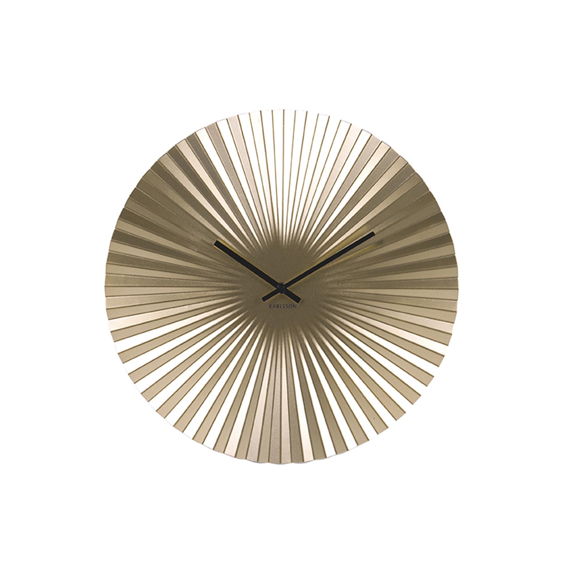 Karlsson, wall clock, Steel, Gold, One Size, KA5657GD