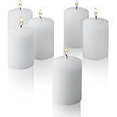 Light In The Dark White Votive Candles - Box of 36 Unscented Bulk Candles - 15 Hour Burn Time - for Weddings, Restaurants, Parties, Spa and Decorations.