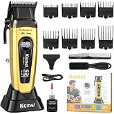 KEMEI KM-90-4 Professional Hair Clippers for Men, Clippers for Hair Cutting, Rechargeable Cordless Hair Clippers, Haircut Clippers, Hair Cutting Tools, LED Display, Perfect Gifts for Men.