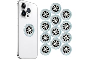 AFLUODN 12 Pieces Cell Phone Blocker Protection Neutralizers Stickers for Smart Phones, Tablets Laptops, Computer, WiFi, Priner, TV Electronic Devices Silver