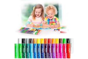 MayMoi Tempera Paint Sticks, Bright Colors Tempera Paint Sticks Quick Drying, Easy to Color and Washable Paint Crayons for Kids and Students (30 Colors)