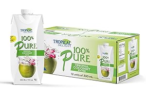 Tropical Delight 100% Pure Coconut Water - 12 x 330ml Tetra