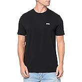BOSS Contrast Logo Cotton Stretch T-Shirt, Black Currant, S