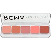 RCMA Makeup 5 Part "Series Favorites" Palette Cream Blush #1, Highly Pigmented &amp; Blend able Shades of Pink, Buildable Color, Cheek Blush for Professional Makeup Artists, Vegan and Cruelty-Free.