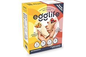 egglife, egg white wraps, Variety Pack (Original and Sweet Cinnamon) - 12 Original Wraps and 6 Sweet Cinnamon Wraps