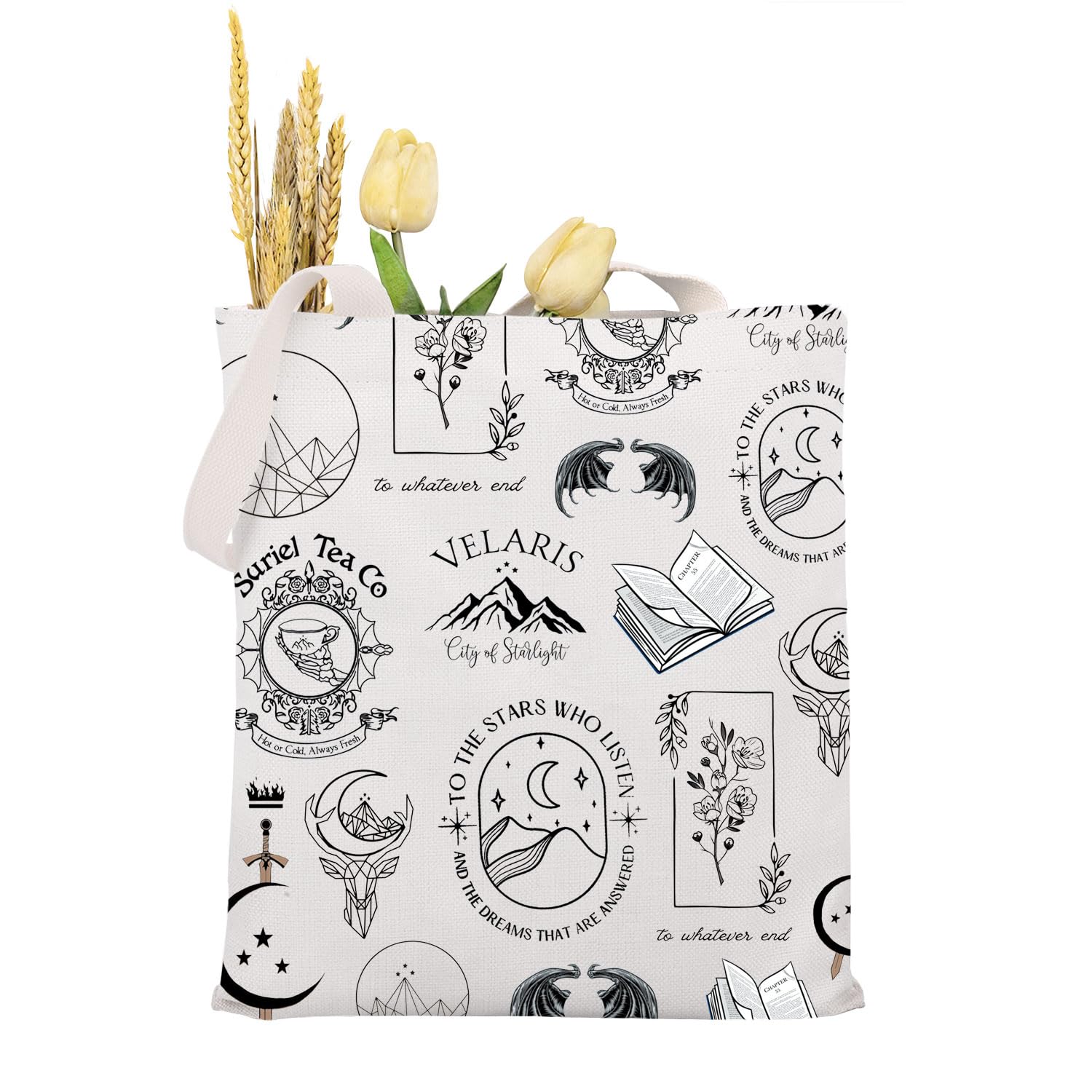 KUIYAI Book Inspired Gift - Velaris The City of Starlight Book Sleeve for Star Listener