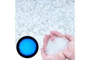 OUN NANA Glow in The Dark Sand, 26.4 oz Mini Glow in The Dark Rocks Fish Tank Sand Aquarium Gravel Glow Pebbles Luminous Stones for Garden Driveway Gap Filler Wase Potted Plant Sand Art Bottle Decor (White)