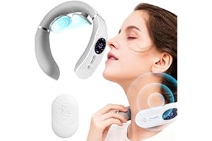 asomooh Neck Massager for Pain Relief Deep Tissue,Electric Portable Neck Massager with Heat for Women Men