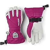Hestra Army Leather Heli Ski Junior Glove (Youth 4-13yrs) | Waterproof, Insulated Classic 5-Finger Leather Kids Gloves for Winter, Skiing & Playing in The Snow