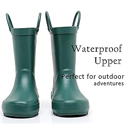 LANCDON Toddler Rain Boots for Boys and Girls