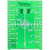 Huepar TP01G-Magnetic Floor Laser Target Plate Card with Stand for Green Beam Applications Enhancing The Visibility of Green 