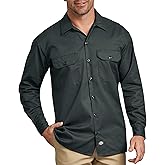 Dickies Men's Big-Tall Long Sleeve Work Shirt -Hunter Green, Extra Large Tall