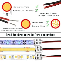 25 Pack erless Led Tape Light Connectors Tighten