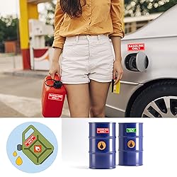 10pc Gasoline Only Stickers for Fuel Tank | Vinyl