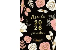 Agenda 2026 journalier a4 français: Planificateur journalier 12 mois - 1 Page Par Jour avec heure (janvier 2026 à décembre 20