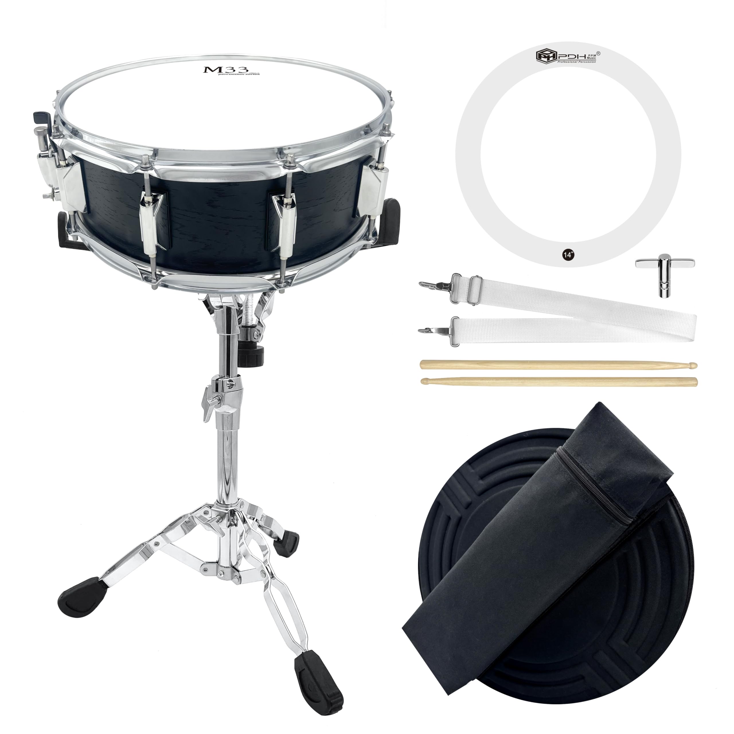 Snare Drum Kit for Beginners – 14" x 5.5" Student