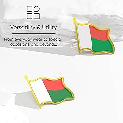 Madagascar Flag Lapel Pin - Enamel Metal National