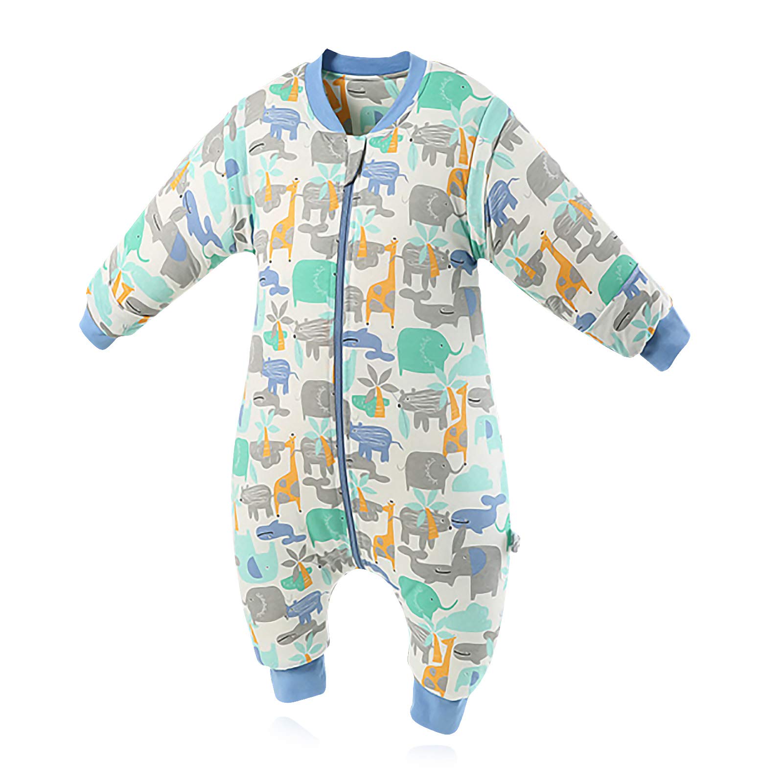 SONARIN Baby Sleeping Bag Baby Sleep Sack Split Leg with Removable Sleeves,3.5 Tog Organic Cotton Sleeping Bag Various Sizes from 6 Months to 6 Years Old