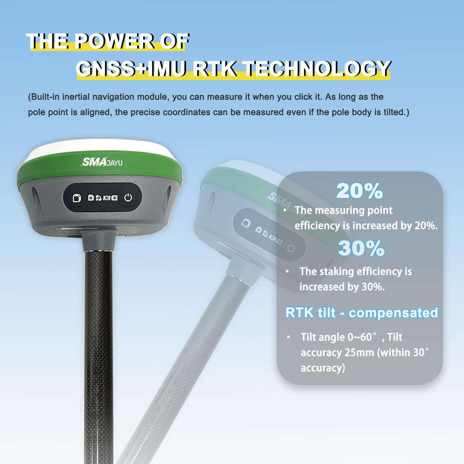 R26 V1 GNSS GPS RTK Base Station for RTK Rover, Drone,Static Point Surveying,Coordinates stakeout(Exclude Tripod)