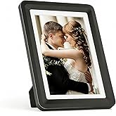 vilkok Black 5x7 Picture Frame with Acrylic Front, ABS Frame for 5x7 or 4x6 Photos, Shatterproof UV-Resistant Tabletop Photo Frame, Vertical/Horizontal Display for Home Décor