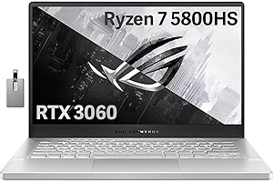 ASUS ROG Zephyrus 14" FHD 144Hz (1920 x 1080) Gaming Laptop, AMD Ryzen 7-5800HS, 40GB RAM, 1TB SSD, Backlit Keyboard, NVIDIA 