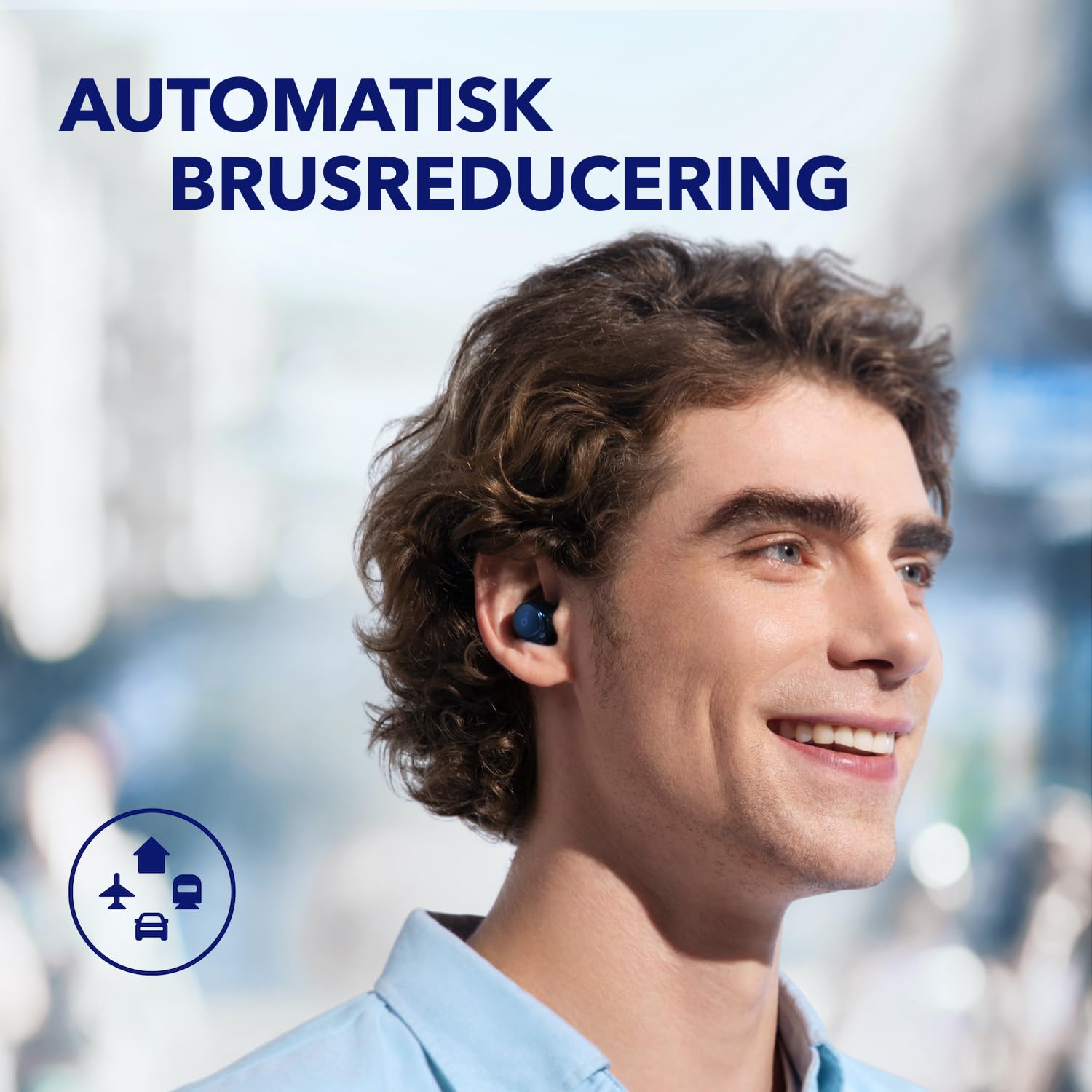 soundcore by Anker Space A40 Auto-Adjustable Active Noise Cancelling Wireless Earbuds, Reduce Noise by Up to 98%, 50H Playtime, Hi-Res Sound, Comfortable Fit, App Customization, Wireless Charge (Blue) - Image 3