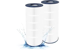 SAWLUV PA120 Pool Filter Cartridge Compatible with Hayward C1200, Plea tco PA120, Unicel C-8412, 817-0125N, Filbur FC-1293, Fit for Waterway Clearwater II 125, Pro Clean PCCF-125, 120 sq.ft Cartridge, 2 Pack