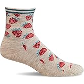 Sockwell Women's Strawberry Crew Sock, Barley - M/L