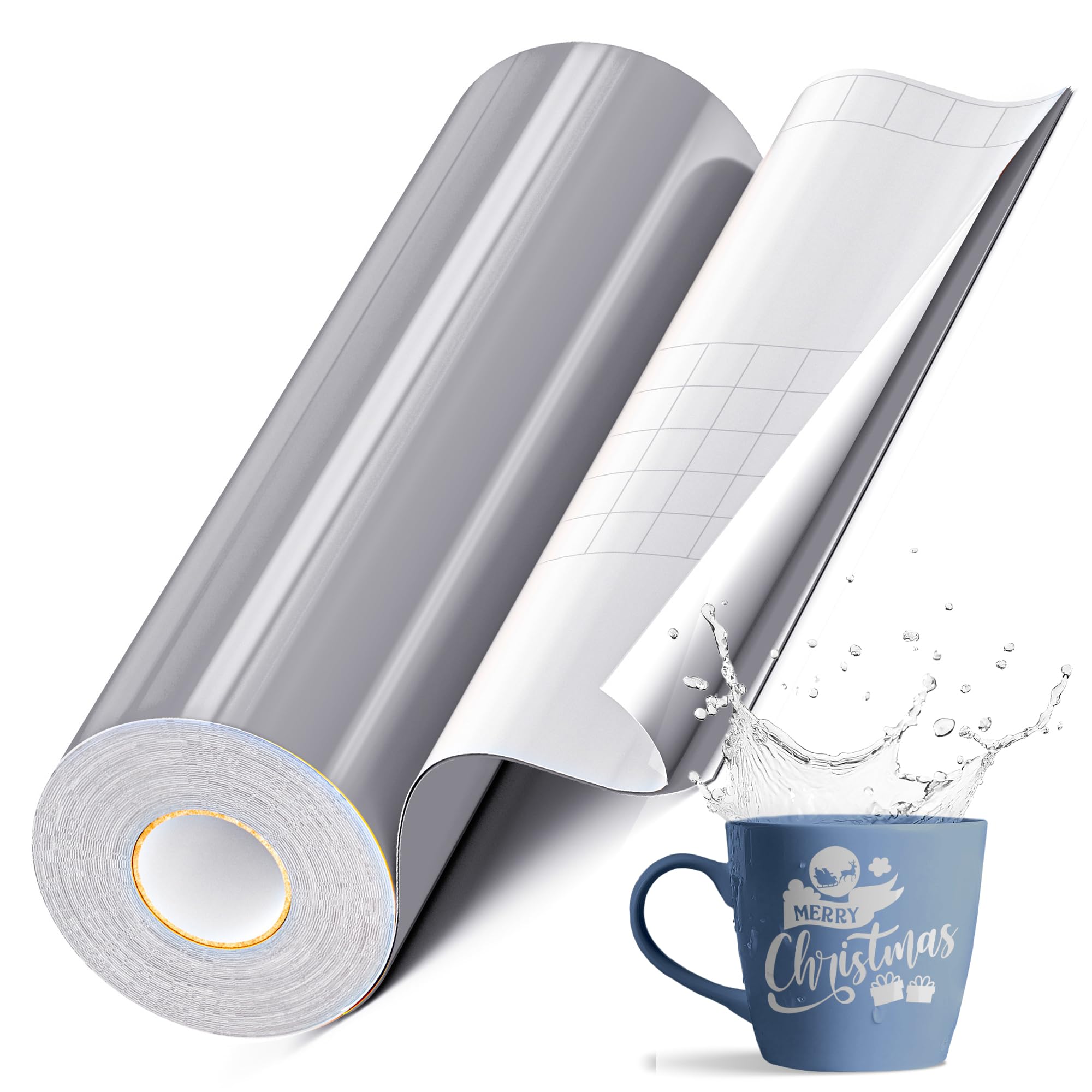 EPRCUT Grey Permanent Vinyl for Cricut