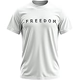 Freedom Shirt – Simple Freedom Text T Shirt for Men & Women Patriotic Men's Tshirts Graphic Tee