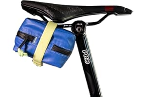 ORUCASE Bike Saddle Bag HC - Compact, Waterproof, Under Seat Bike Bag for Bicycles - Bike Seat Bag w/Secure Rubber Straps - Easy to Install Bike Storage Bag for Tools - 30 Cubic Inches - Glaucous