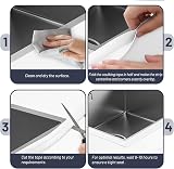 MOKANI 3 Rolls Bath Sealant Strip Self Adhesive Caulk Tape 126 in x 1.5 in view 6