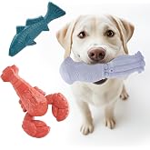 Kimee Tough Dog Toys for Aggressive Chewers, Indestructible Dog Chew Toys | 3 Pack Indestructible Dog Toys, Super Nylon Chew Toys for Small/Medium/large dogs with Teeth Cleaning&amp;Training Boredom Relief