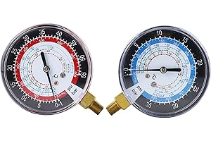 Wisepick Refrigerant Low and High Pressure Gauges for Air Conditioner R1234yf R134a R410a
